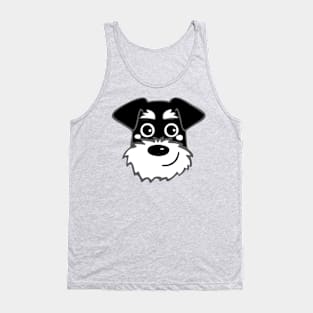 Schnauzer Head Tank Top